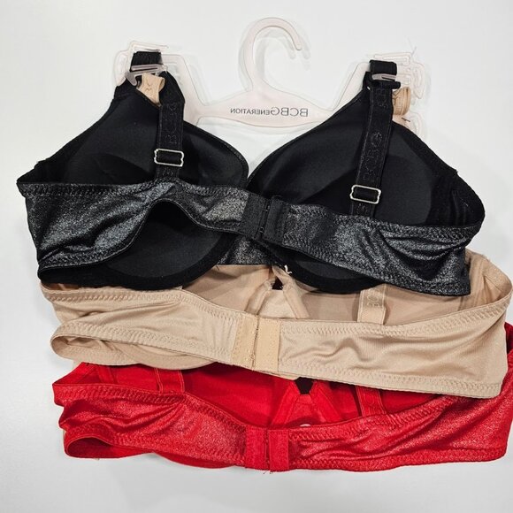 BCBGeneration Shimmer Bright Push-Up Bra 3 Pack 38C - Picture 5 of 6